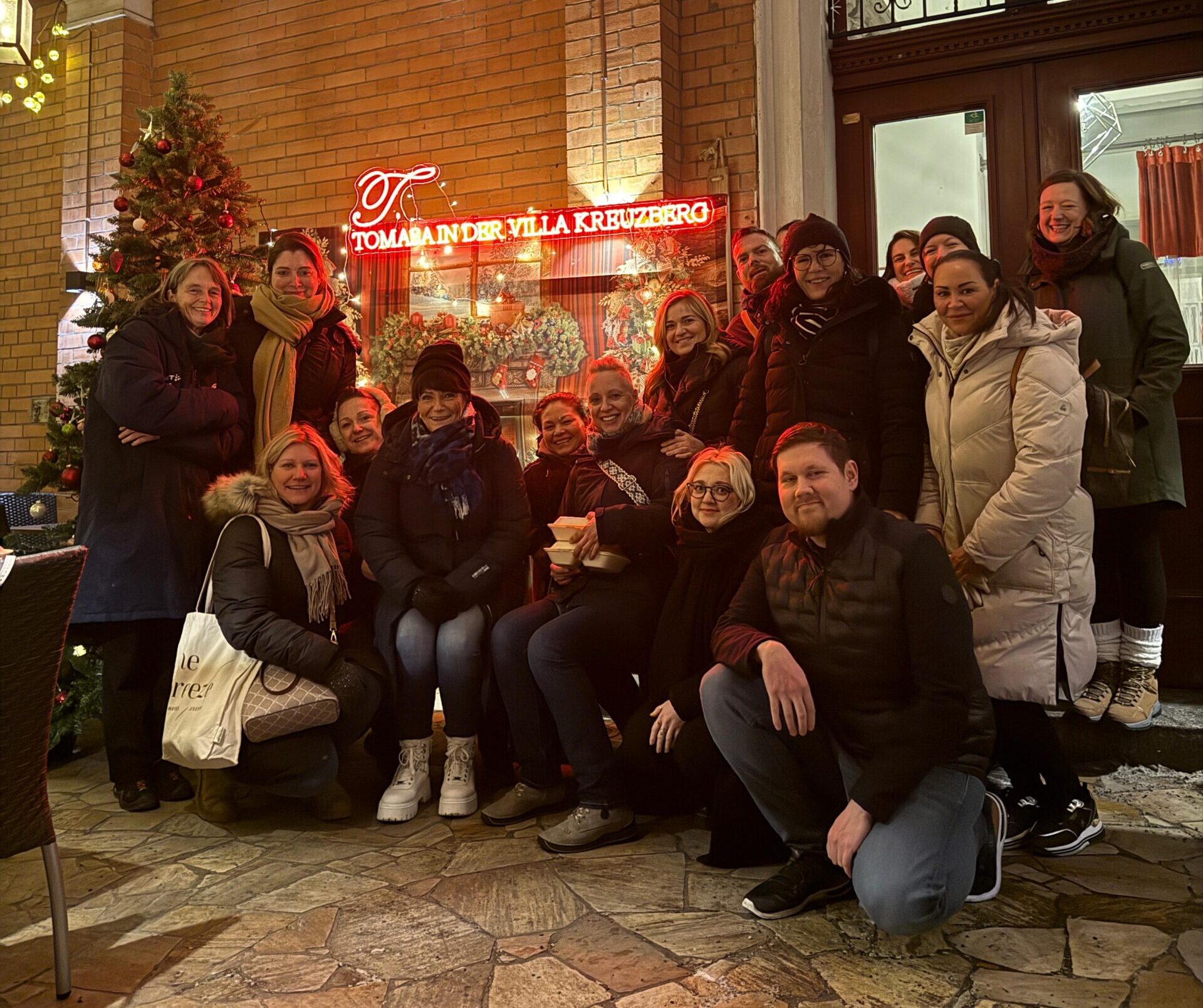 per4med group photo at Tomara in Villa Kreuzberg for the New Year's celebration