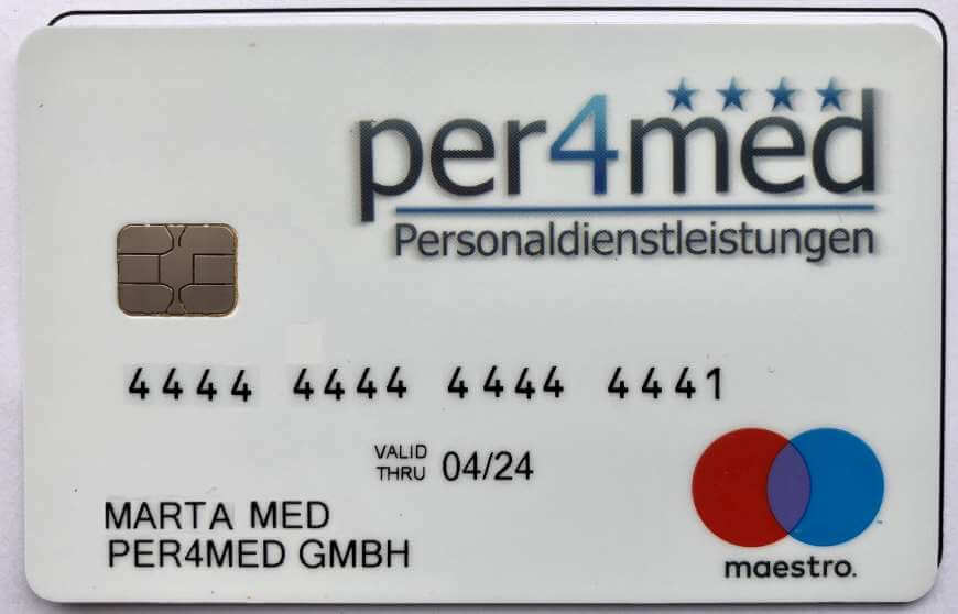 per4med Maestro Card